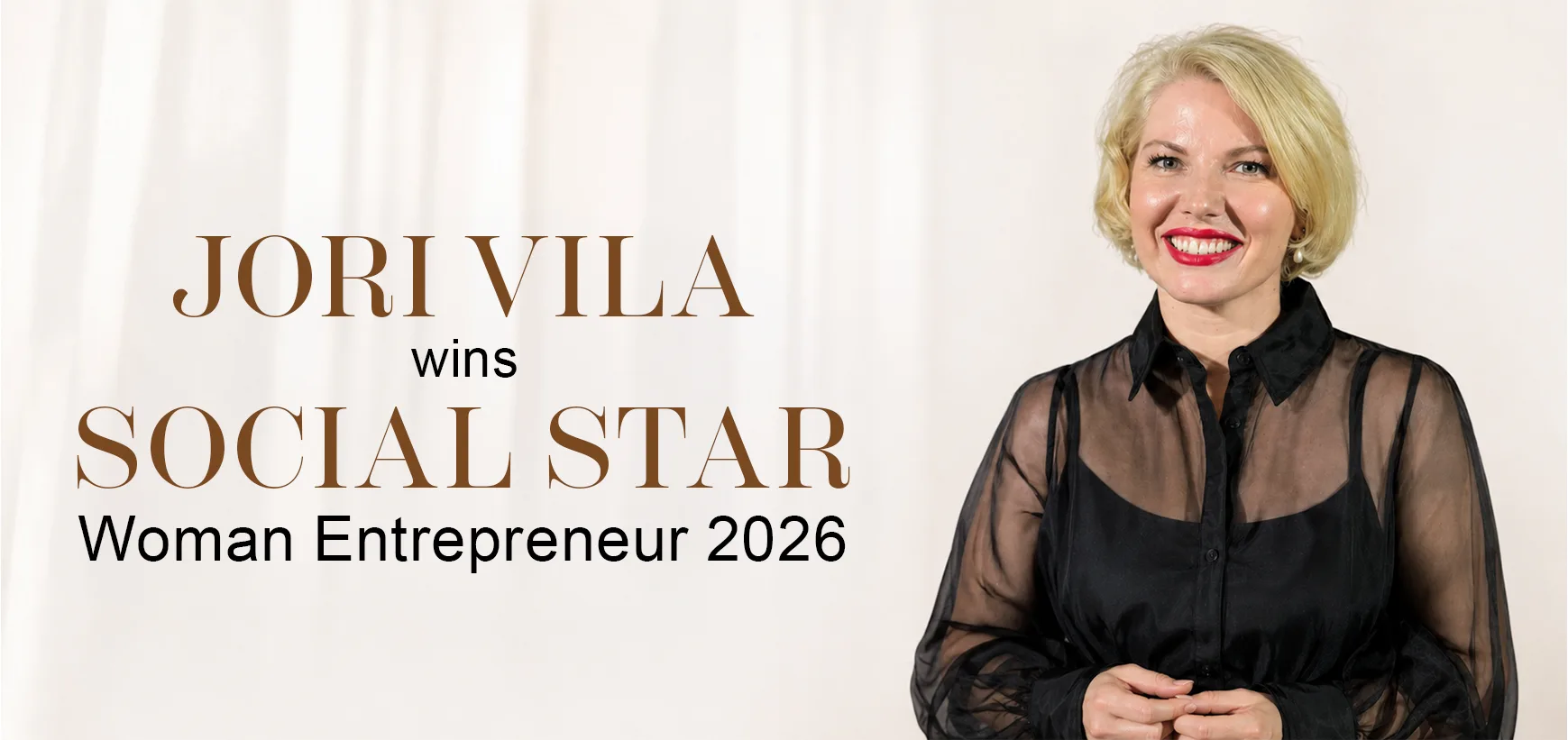 Jori Vila Wins Social Star Woman Entrepreneur 2026 at RCC Western Balkans Awards