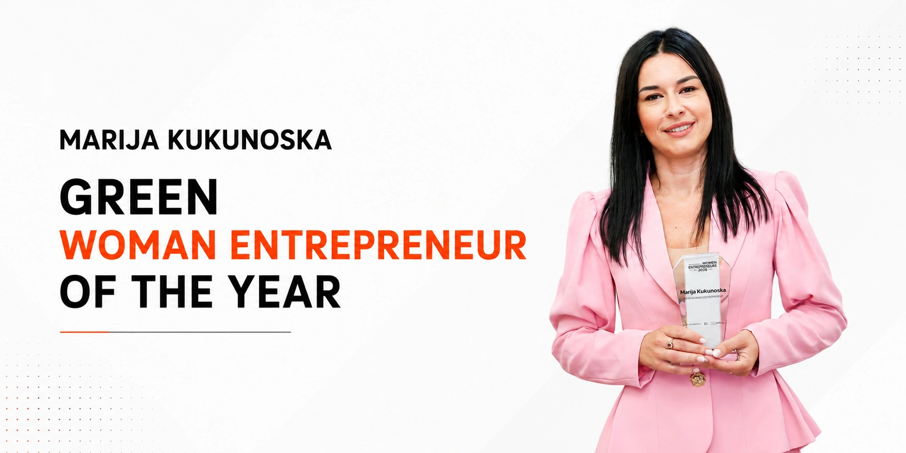 Marija Kukunoska Wins Green Woman Entrepreneur of the Year 2026 at RCC Western Balkans Awards