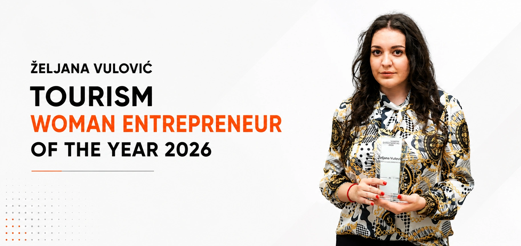 Željana Vulović Wins Tourism Woman Entrepreneur of the Year 2026 at RCC Western Balkans Awards